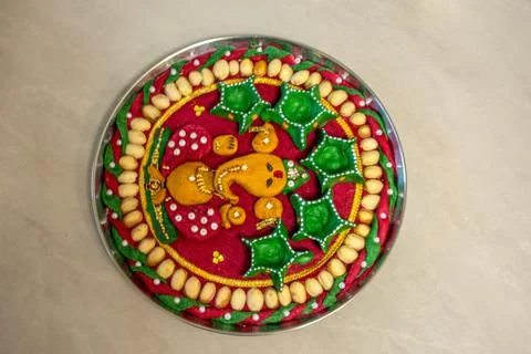 Decoration of the plate Stock Photos