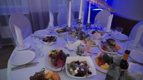 Decoration in restaurant Stock Footage 86313200