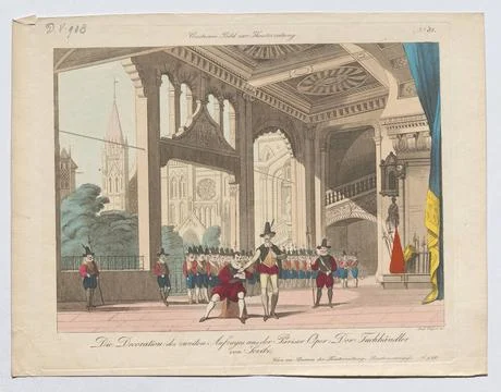 The decoration of the second elevator from the Paris Opera: the cloth deal... Stock Photos