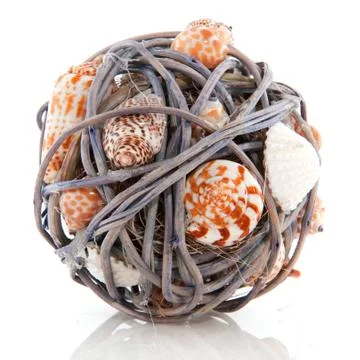 Decoration with shells Stock Photos