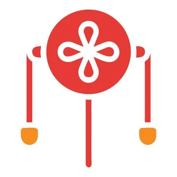 Decoration solid red illustration vector and logo Icon new year icon perfect. 스톡 일러스트