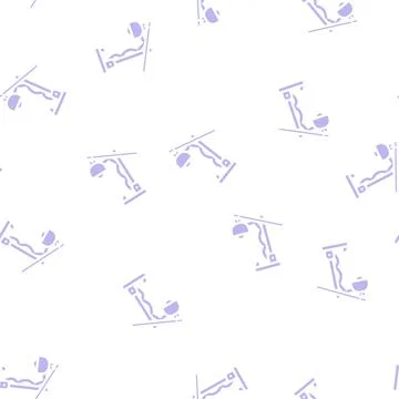 Decoration table lamp glyph vector seamless pattern 스톡 일러스트