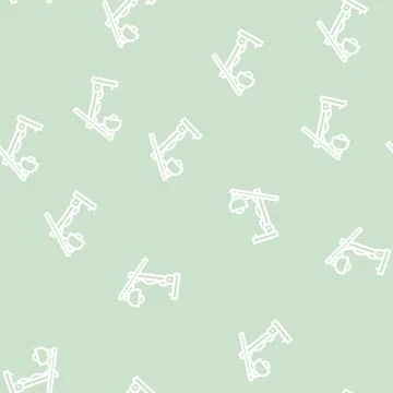 Decoration table lamp line vector seamless pattern 스톡 일러스트