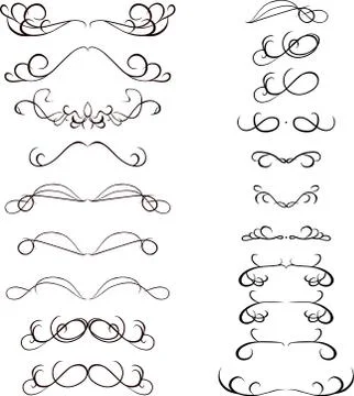 Decoration for text Stock Illustration