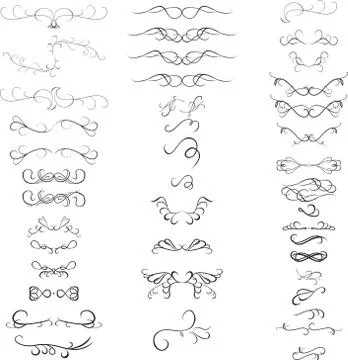 Decoration for text Illustrazione stock