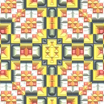 Decoration tile generated seamless texture Stock Illustration