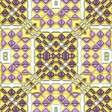 Decoration tile generated seamless texture Stock Illustration