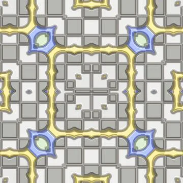 Decoration tile generated seamless texture Stock Illustration