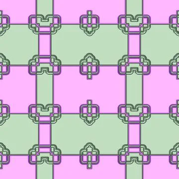 Decoration tile generated seamless texture Stock Illustration