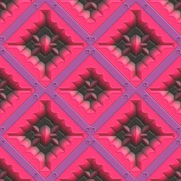 Decoration tile generated seamless texture Stock Illustration