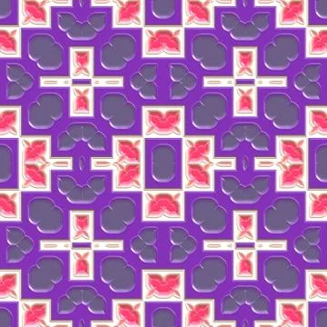 Decoration tile generated seamless texture Stock Illustration