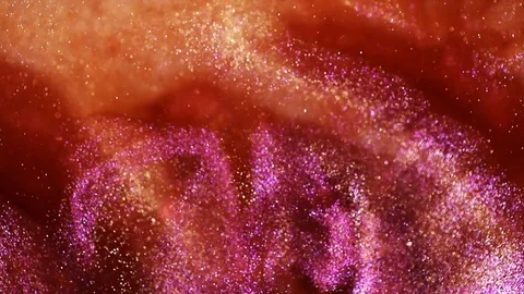 Decoration twinkle glitters background video. Glowing backdrop with circles in Stock-Footage 128331176