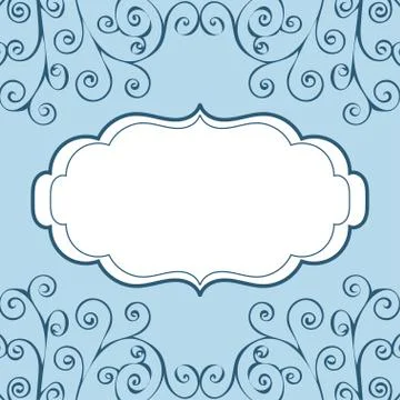 Decoration vintage pattern text background Stock Illustration