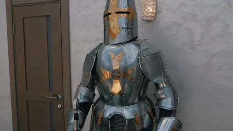 Decoration wars in armor Stock Footage 106349638