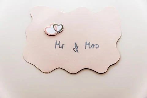 Decoration for wedding on background Stock Photos