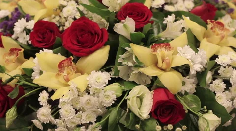 Decoration of wedding flowers Stock Footage 56718248