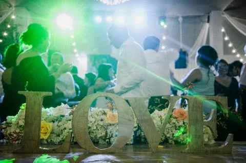 Decoration of a wedding Stock Photos