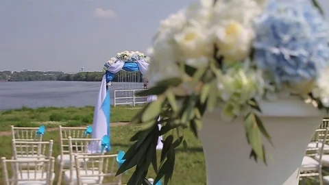 Decoration wedding registration Stock Footage 73425992