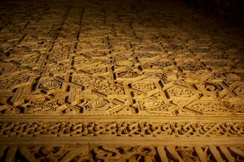 Decorations of Alhambra Palace Stock Photos