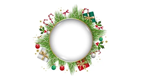 Decorations Celebration greeting card frame Stockbeeldmateriaal 260086462