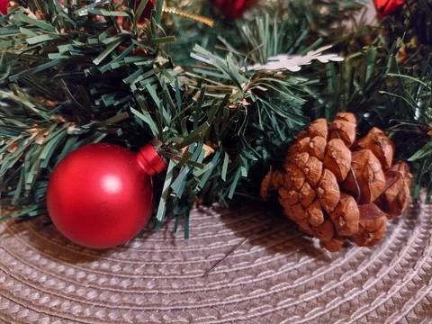 Decorations for Christmas - close up Fotos de archivo