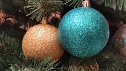 Decorations of Christmas tree 库存影片 144461307