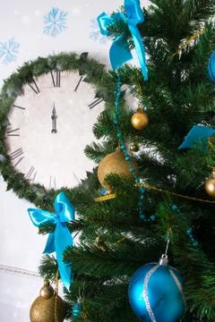 Decorations on the Christmas tree Foto stock
