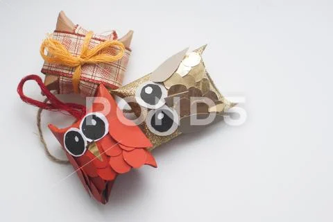Decorations for christmas tree Stock Photos