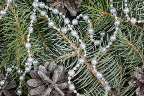 Decorations for the Christmas tree. Stock Photos
