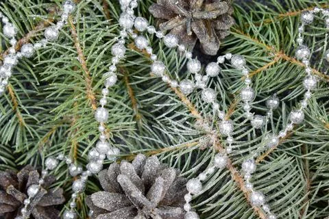 Decorations for the Christmas tree. Stock Photos