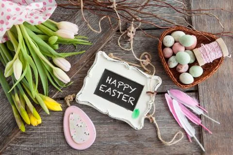 Decorations for easter Stock Photos