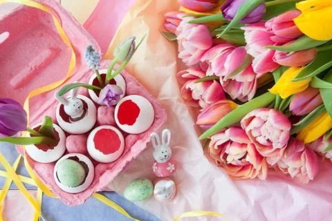 Decorations for easter Stock Photos