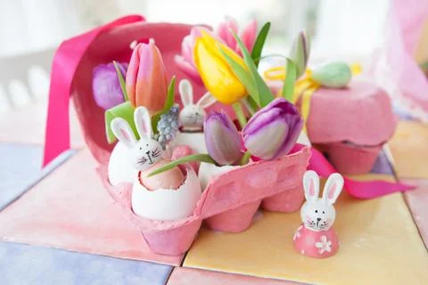 Decorations for easter Stock Photos