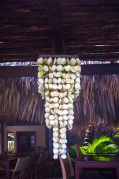 Decorations made from sea shells Stock Photos