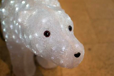 Decorations for the new year muzzle bear Stock Photos