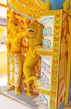 Decorations of old Temple Stock-Fotos