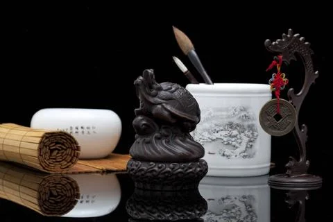  Decorations in study Beijing China Copyright: xLanexOateyx bji03510092 Foto stock