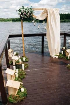 Decorations wedding ceremony Stock-Fotos