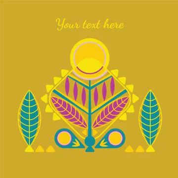 Decorative abstarct card Stock Illustration
