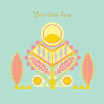 Decorative abstarct card Stock Illustration