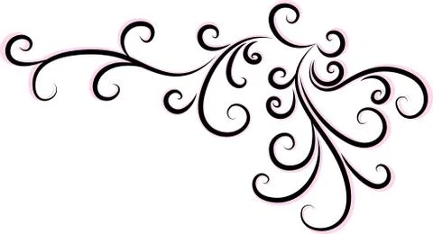 Decorative abstract corner. 스톡 일러스트