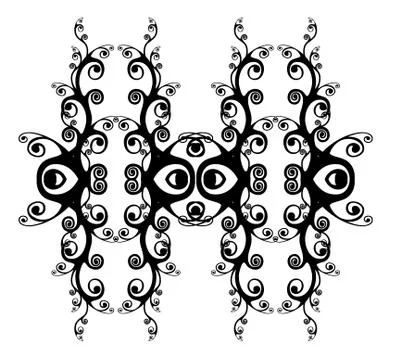 Decorative abstract digital design Stock Illustration