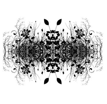 Decorative abstract digital design Stock Illustration