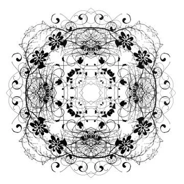 Decorative abstract digital design Stock Illustration