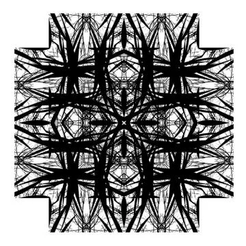 Decorative abstract digital design Stock Illustration