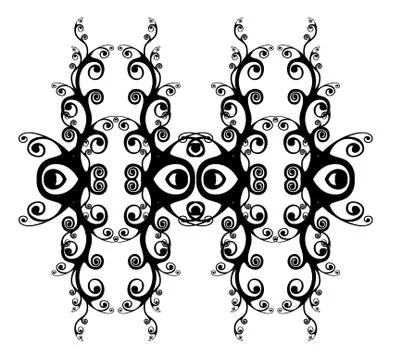 Decorative Abstract Digital Design Stock Illustration