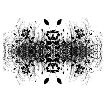 Decorative Abstract Digital Design Stock Illustration