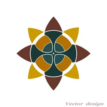 Decorative abstract flower Illustrazione stock