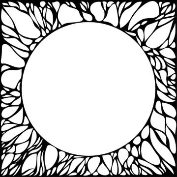 Decorative abstract frame Stock Illustration