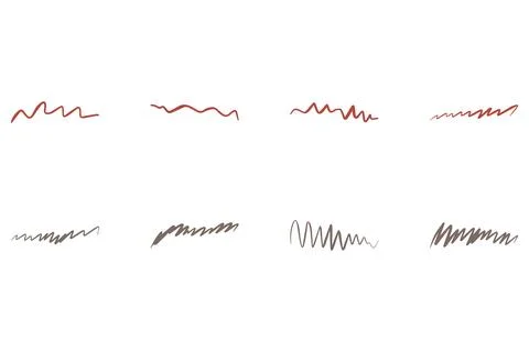 Decorative abstract line design set Stock Illustration